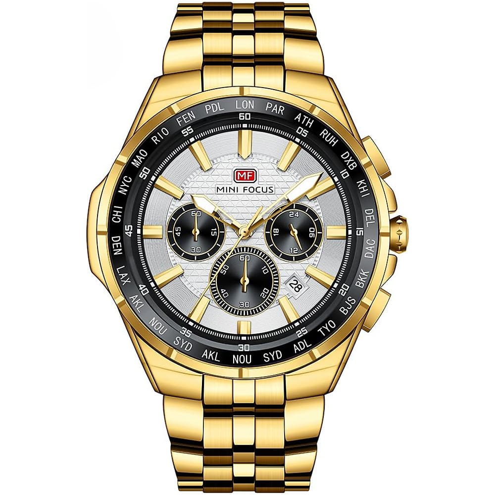Mini Focus Men's Gold Watch MF0613G-04 | Watches Prime Mini Focus Men's Gold Watch MF0613G-04 | Watches Prime
