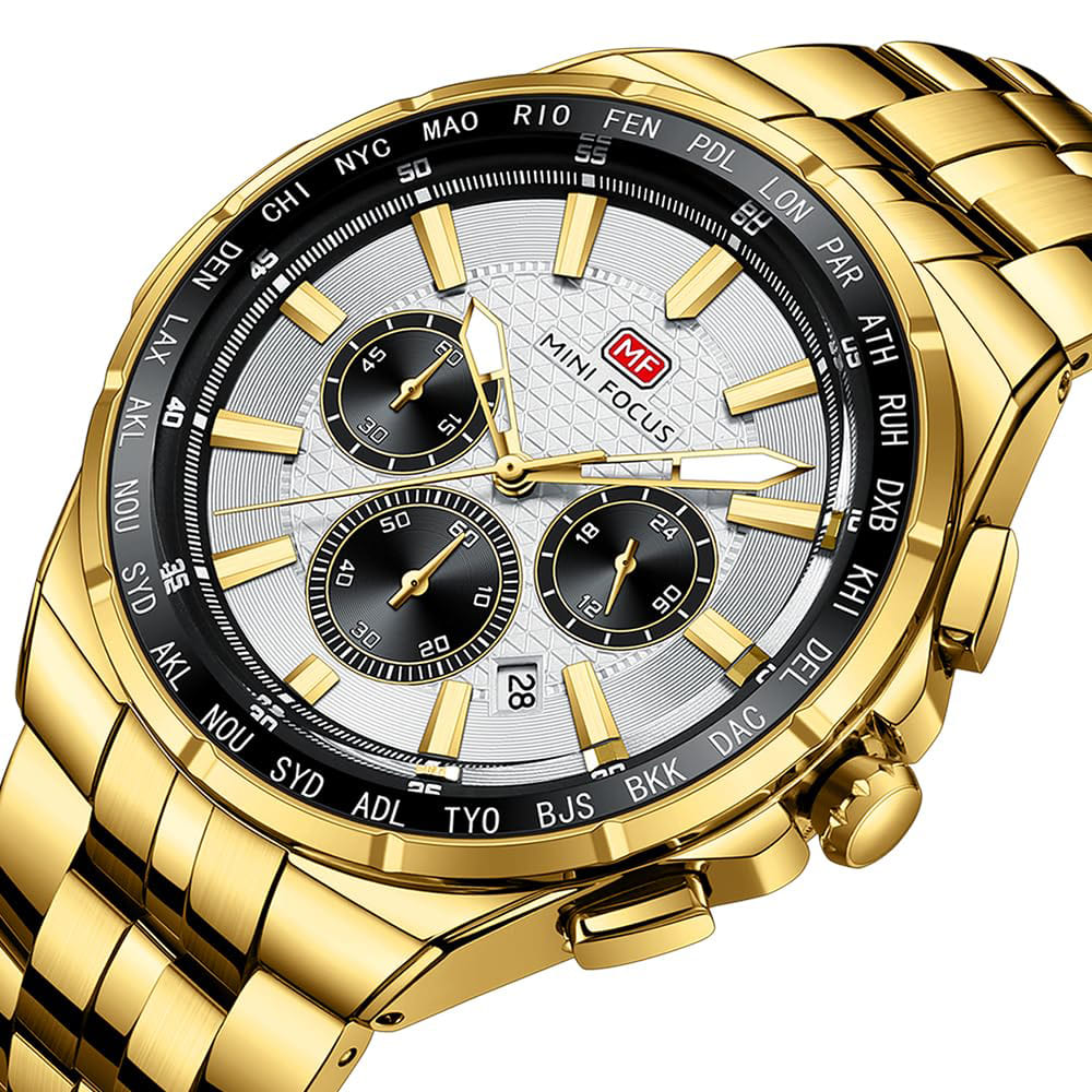 Mini Focus Men's Gold Watch MF0613G-04 | Watches Prime Mini Focus Men's Gold Watch MF0613G-04 | Watches Prime