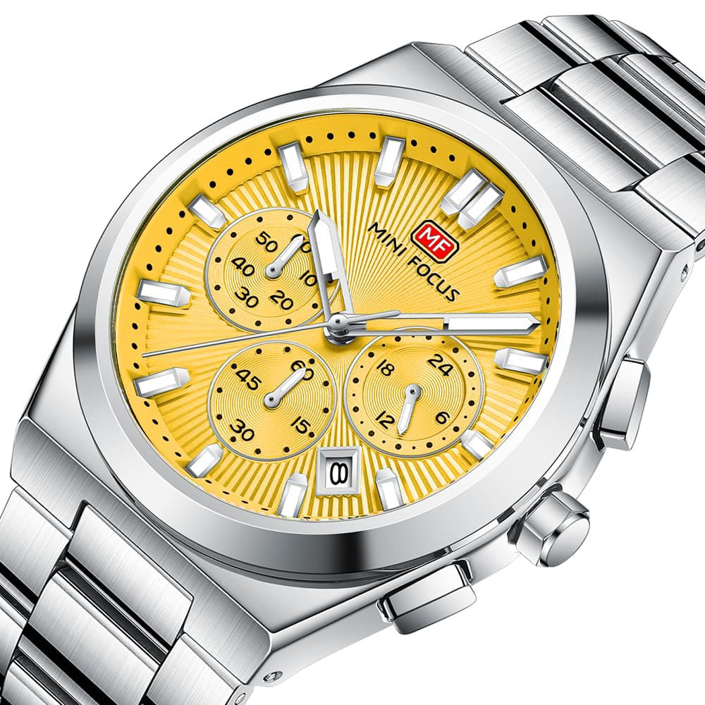 Mini Focus Men's Chrono Watch MF0614G-04 | Watches Prime Mini Focus Men's Chrono Watch MF0614G-04 | Watches Prime