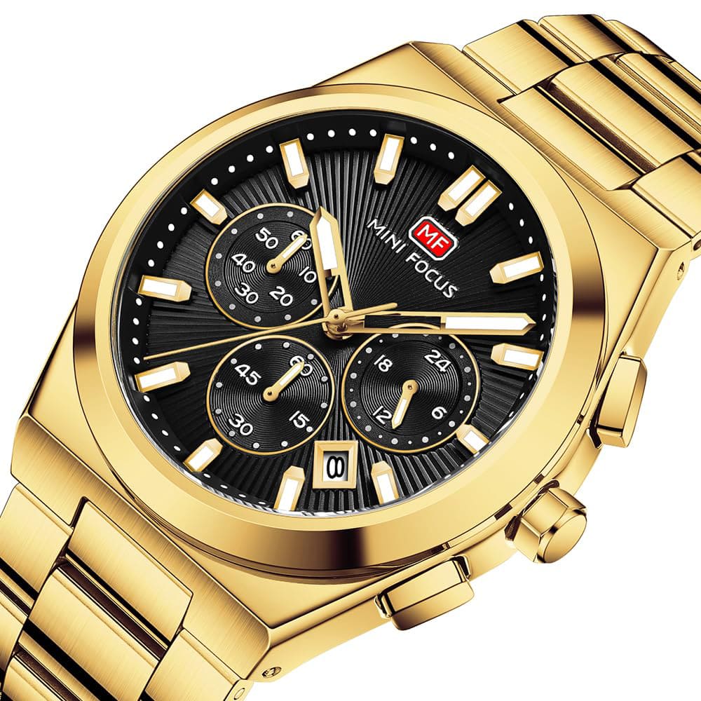 Mini Focus Men's Gold Watch MF0614G-05 | Watches Prime Mini Focus Men's Gold Watch MF0614G-05 | Watches Prime