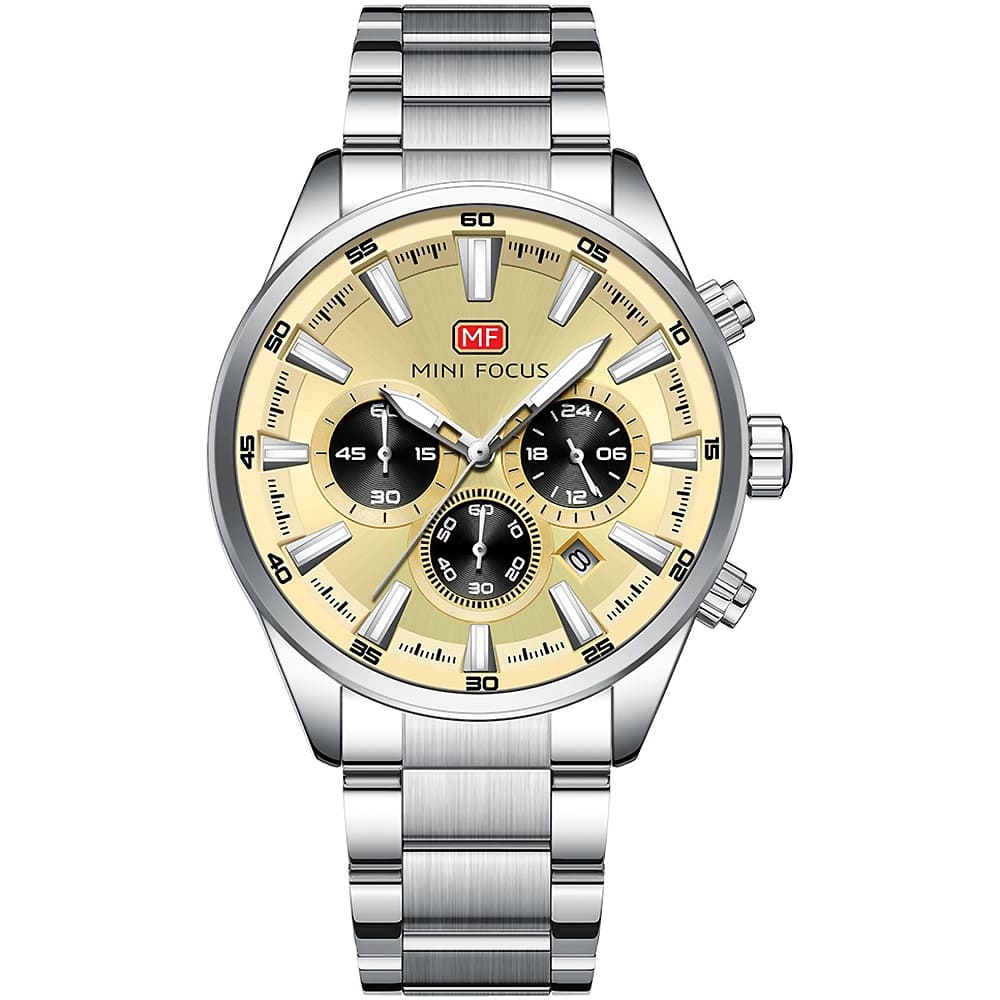 Mini Focus Men's Silver Watch MF0634G-06 | Watches Prime Mini Focus Men's Silver Watch MF0634G-06 | Watches Prime